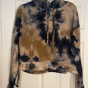 Blank NYC tie-dye cropped hoodie.